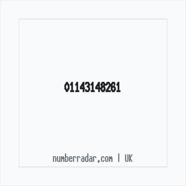 Reverse number check for +44 114 314 8261 — who called me?