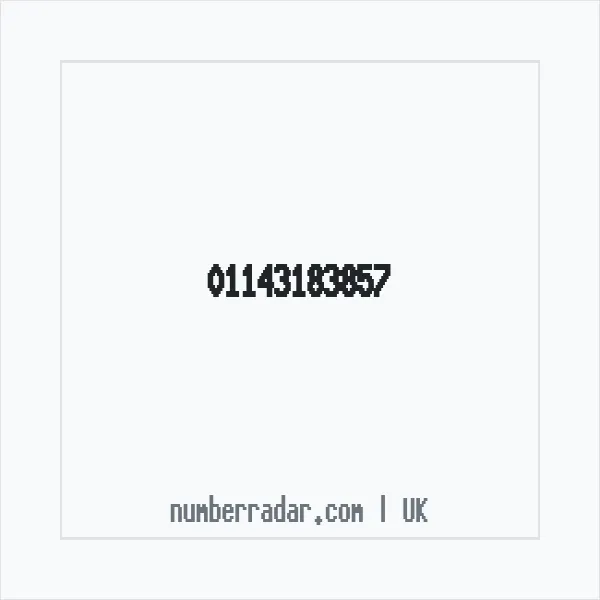 Reverse number check for +44 114 318 3857 — who called me?