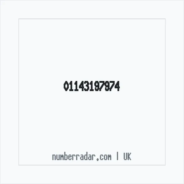 Reverse number check for +44 114 319 7974 — who called me?