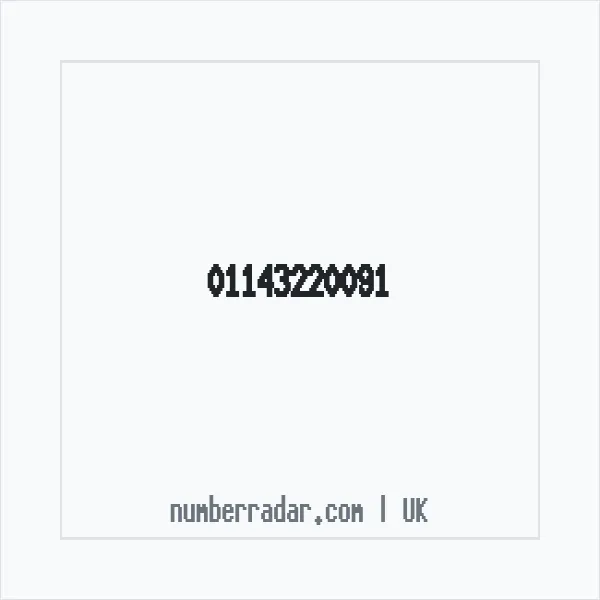 Reverse number check for +44 114 322 0091 — who called me?