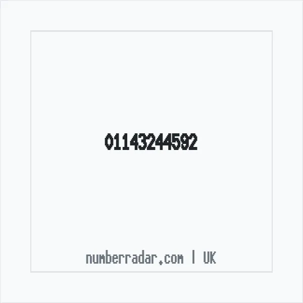 Reverse number check for +44 114 324 4592 — who called me?