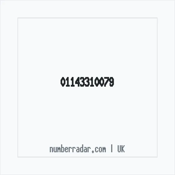 Reverse number check for +44 114 331 0079 — who called me?
