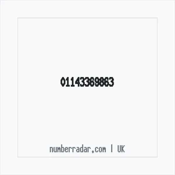 Reverse number check for +44 114 336 9863 — who called me?