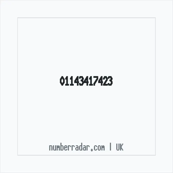 Reverse number check for +44 114 341 7423 — who called me?