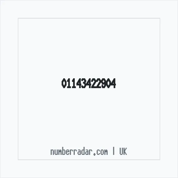 Reverse number check for +44 114 342 2904 — who called me?