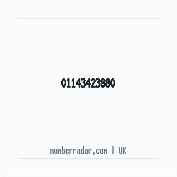 Reverse number check for +44 114 342 3980 — who called me?