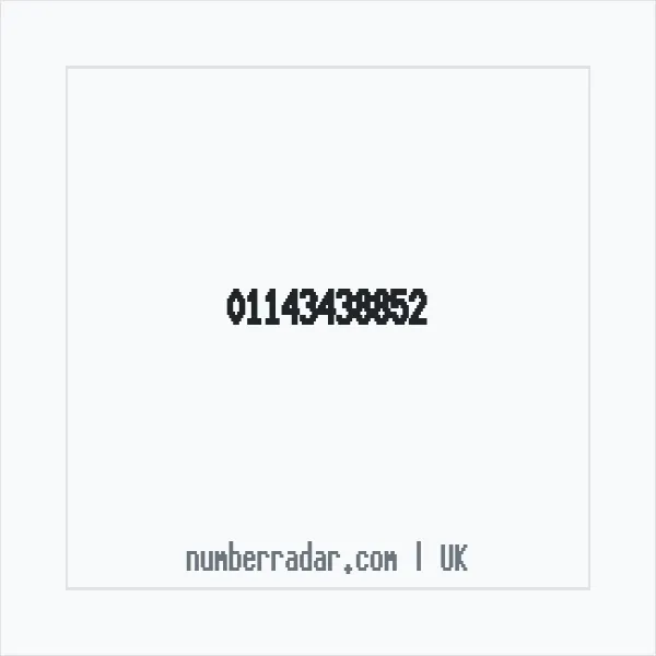 Reverse number check for +44 114 343 8852 — who called me?