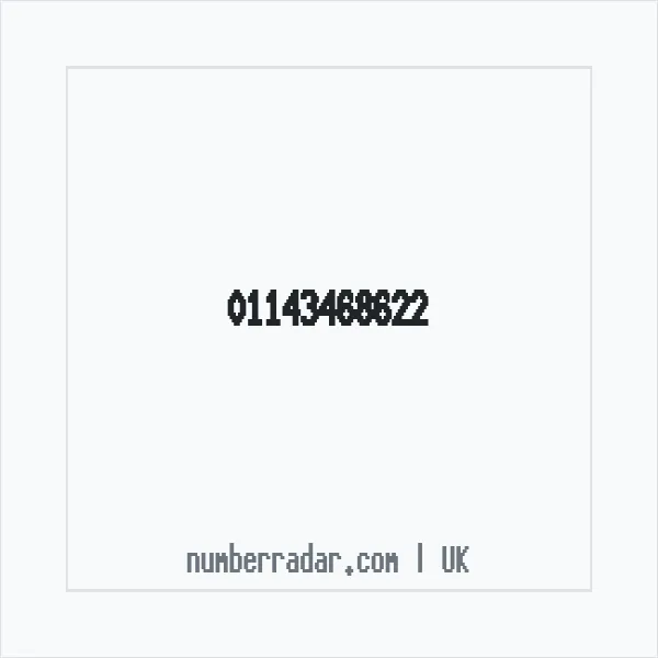 Reverse number check for +44 114 346 8622 — who called me?