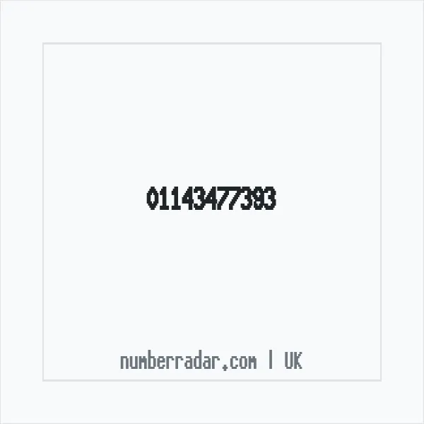 Reverse number check for +44 114 347 7393 — who called me?