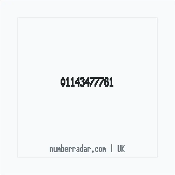 Reverse number check for +44 114 347 7761 — who called me?