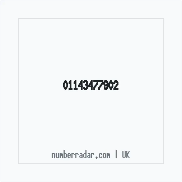 Reverse number check for +44 114 347 7902 — who called me?
