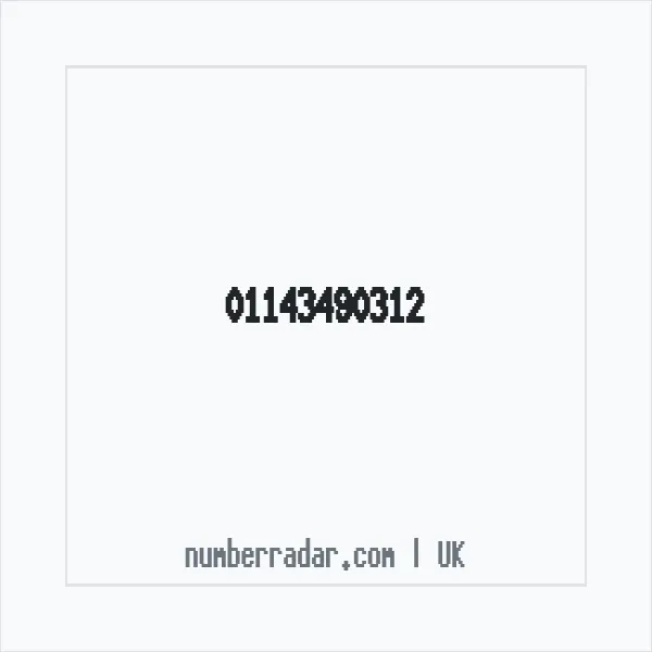 Reverse number check for +44 114 349 0312 — who called me?