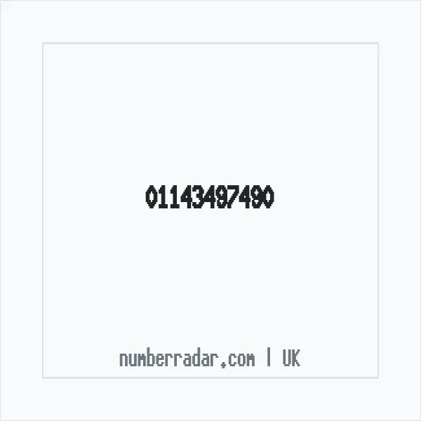 Reverse number check for +44 114 349 7490 — who called me?