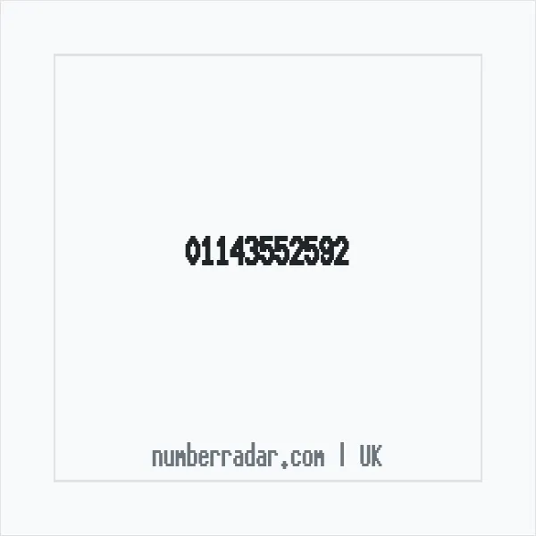 Reverse number check for +44 114 355 2592 — who called me?