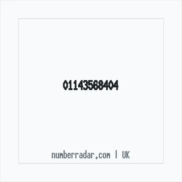 Reverse number check for +44 114 356 8404 — who called me?