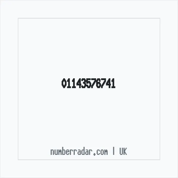 Reverse number check for +44 114 357 6741 — who called me?