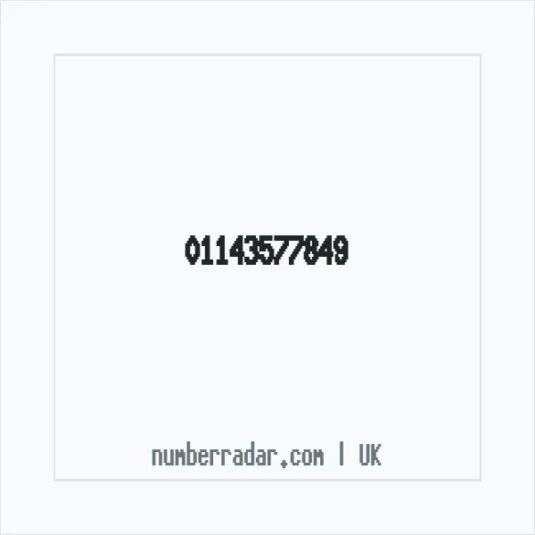 Reverse number check for +44 114 357 7849 — who called me?
