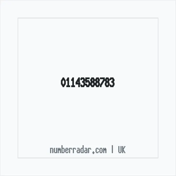 Reverse number check for +44 114 358 8783 — who called me?