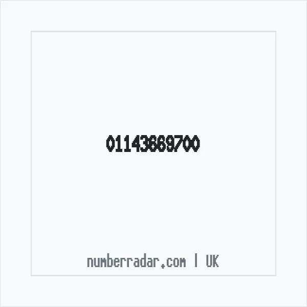 Reverse number check for +44 114 366 9700 — who called me?