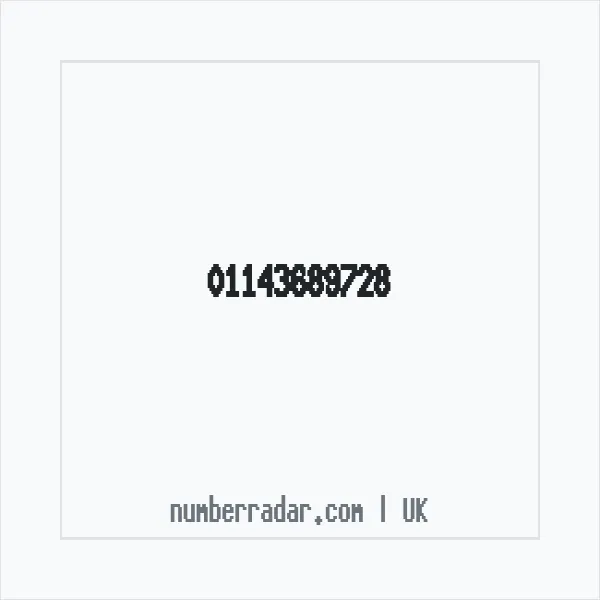Reverse number check for +44 114 368 9728 — who called me?