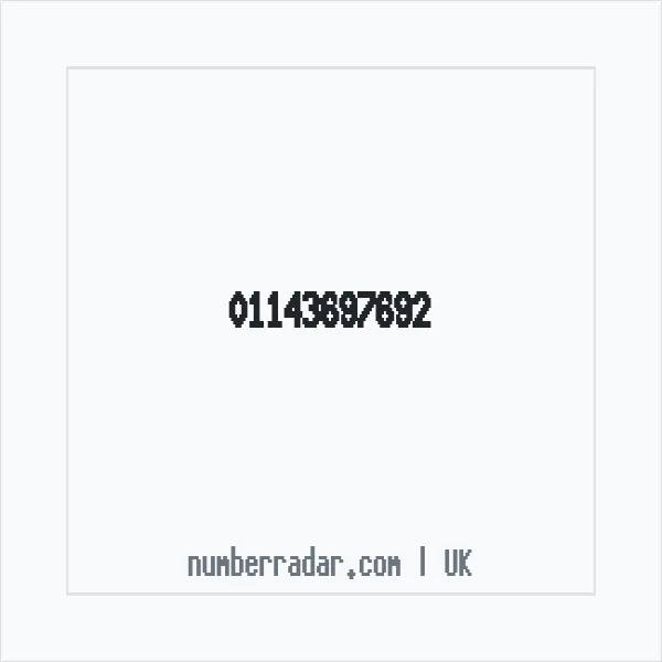 Reverse number check for +44 114 369 7692 — who called me?