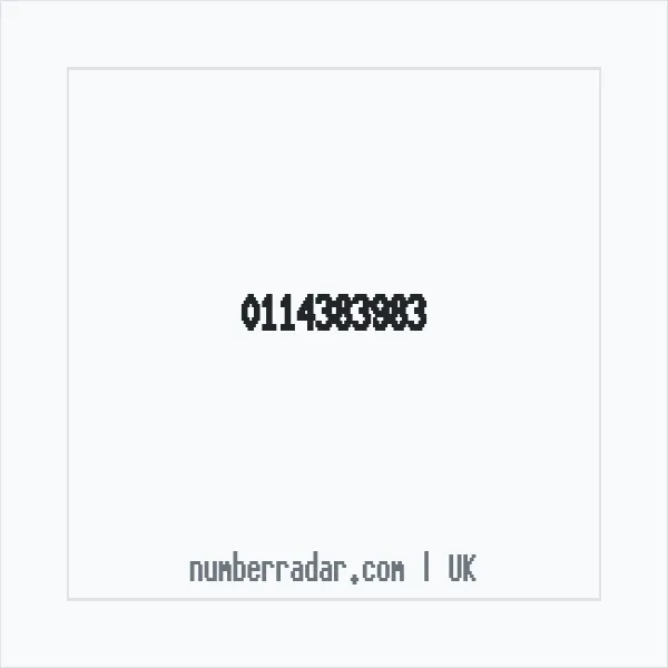 Reverse number check for +44 114383983 — who called me?