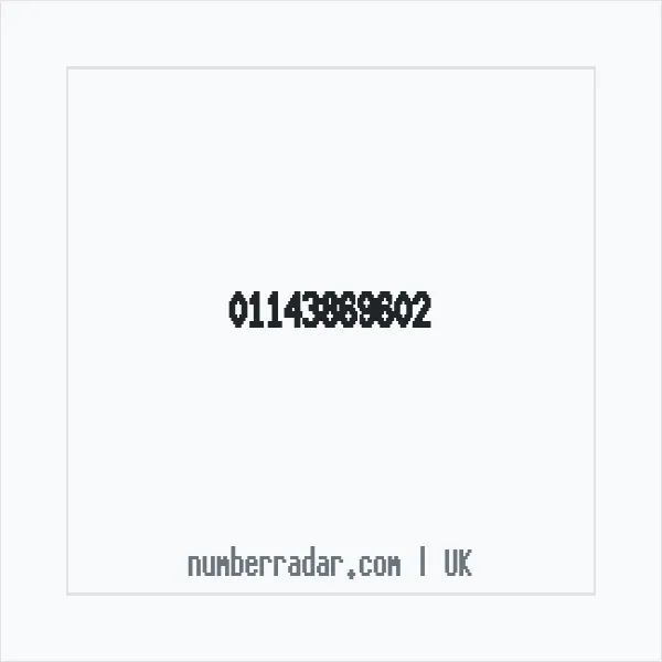 Reverse number check for +44 114 386 9602 — who called me?