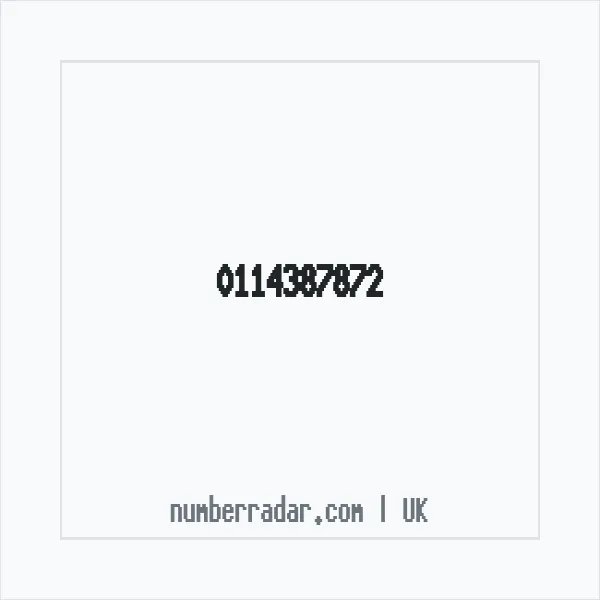 Reverse number check for +44 114387872 — who called me?