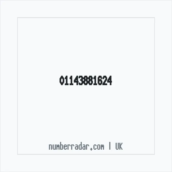 Reverse number check for +44 114 388 1624 — who called me?