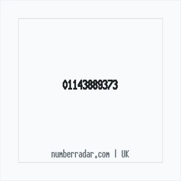 Reverse number check for +44 114 388 9373 — who called me?