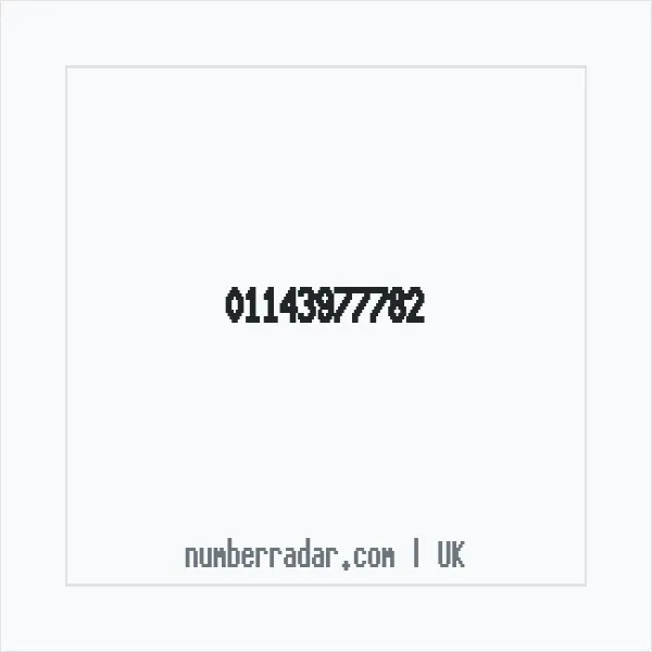 Reverse number check for +44 114 397 7782 — who called me?