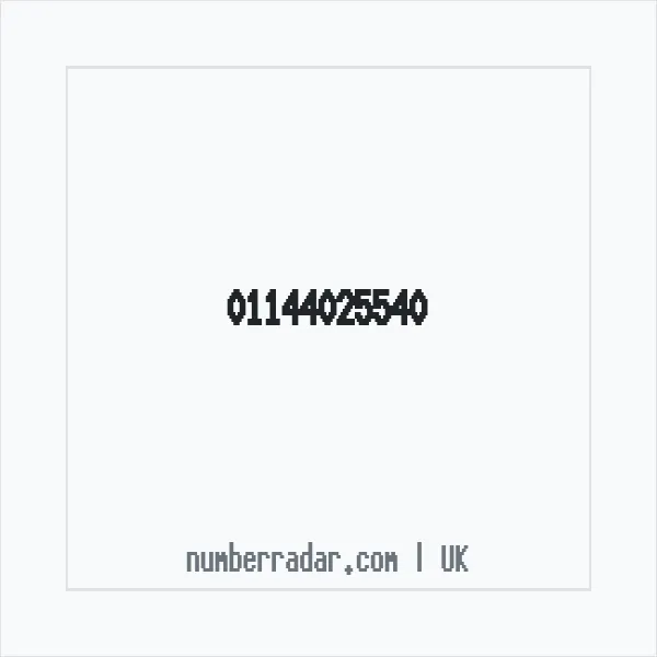 Reverse number check for +44 114 402 5540 — who called me?
