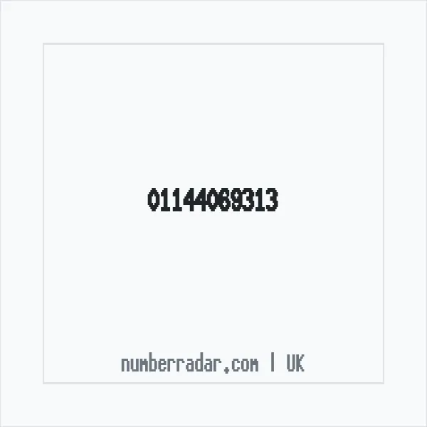 Reverse number check for +44 114 406 9313 — who called me?
