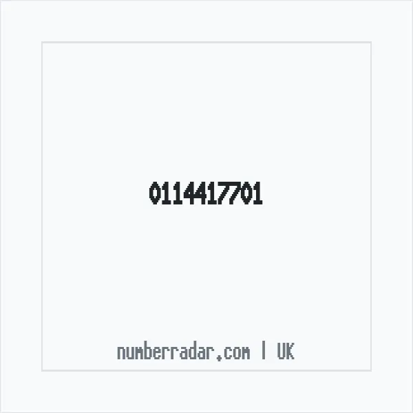 Reverse number check for +44 114417701 — who called me?