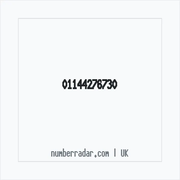 Reverse number check for +44 114 427 6730 — who called me?