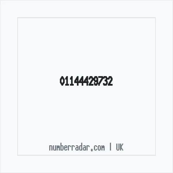 Reverse number check for +44 114 442 9732 — who called me?