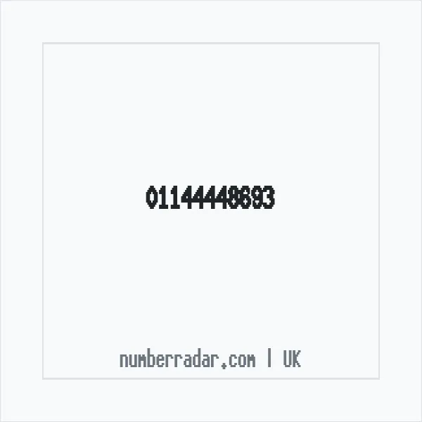 Reverse number check for +44 114 444 8693 — who called me?