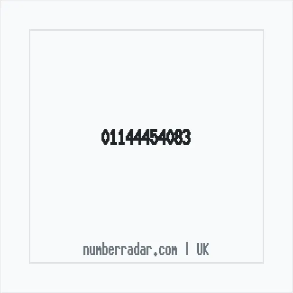 Reverse number check for +44 114 445 4083 — who called me?