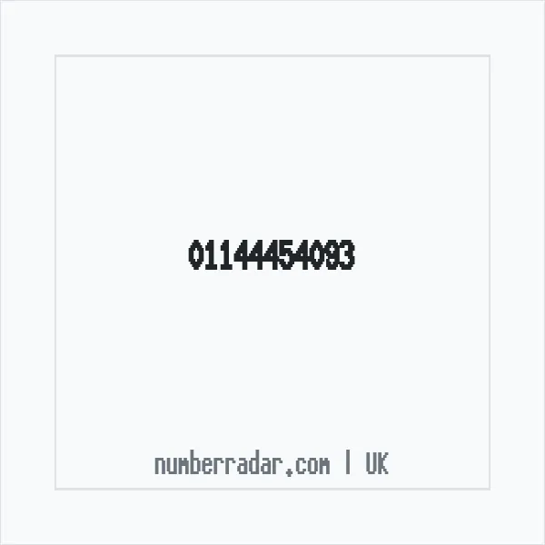 Reverse number check for +44 114 445 4093 — who called me?