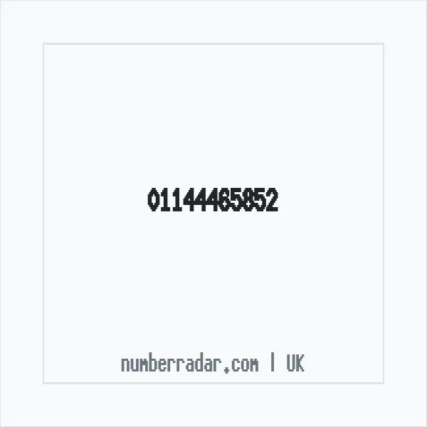 Reverse number check for +44 114 446 5852 — who called me?