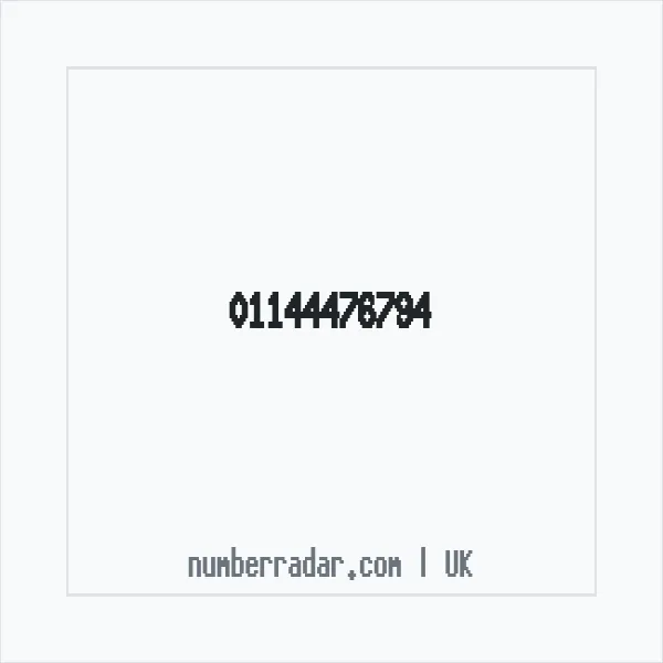 Reverse number check for +44 114 447 6794 — who called me?