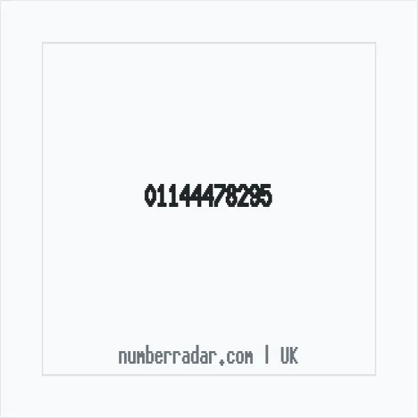 Reverse number check for +44 114 447 8295 — who called me?