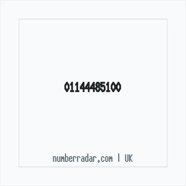 Reverse number check for +44 114 448 5100 — who called me?