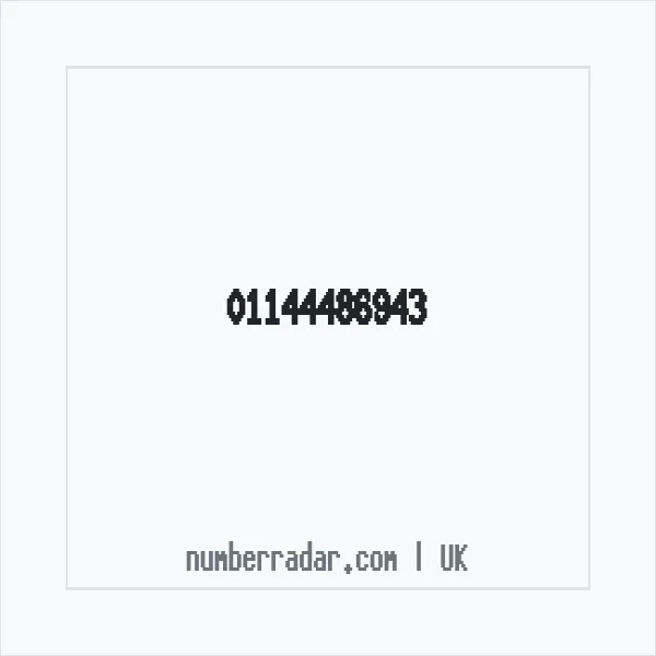 Reverse number check for +44 114 448 6943 — who called me?
