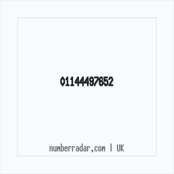 Reverse number check for +44 114 449 7652 — who called me?