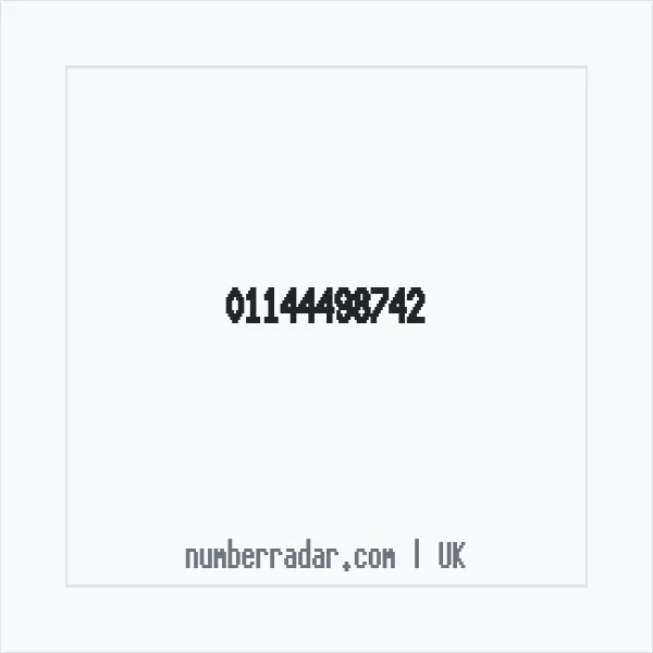 Reverse number check for +44 114 449 8742 — who called me?