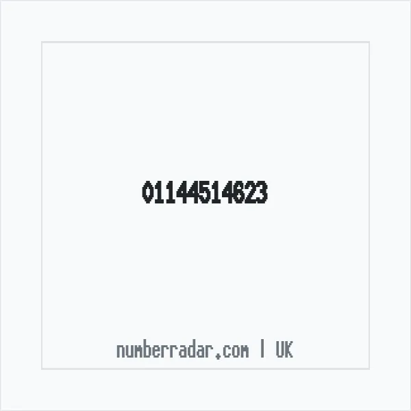 Reverse number check for +44 114 451 4623 — who called me?