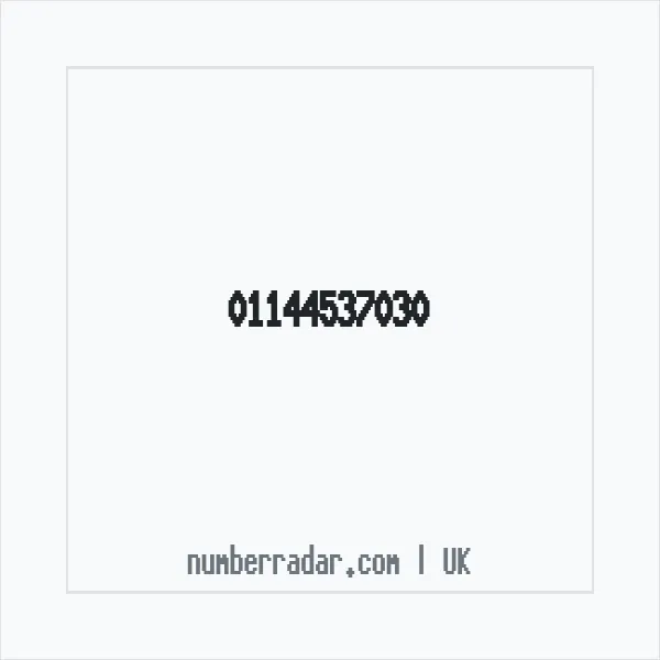 Reverse number check for +44 114 453 7030 — who called me?