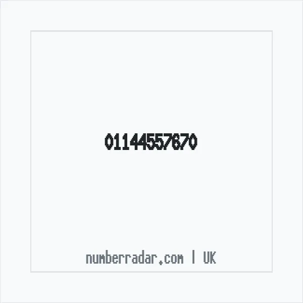 Reverse number check for +44 114 455 7670 — who called me?