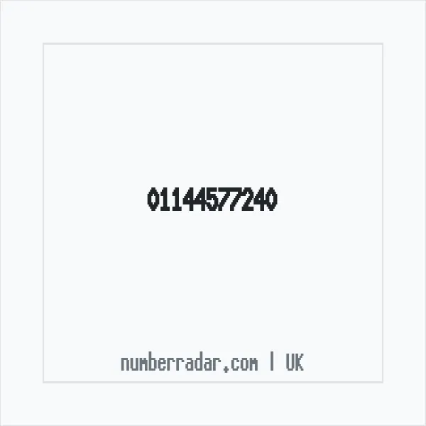 Reverse number check for +44 114 457 7240 — who called me?